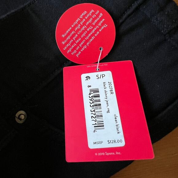Spanx Black Skinny Jean in Clean Black Size Small - Picture 12 of 14